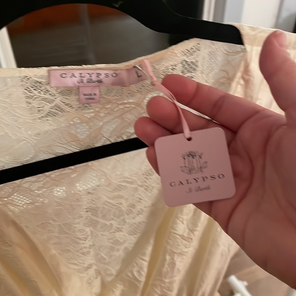 Calypso St. Barth, circa 2009. 100% Silk midi dress. - Picture 2 of 7